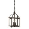 Mała lampa wisząca Larkin 2 źródła światła stary brąz designerska metalowa KL-LARKIN-P-S-OZ KICHLER 